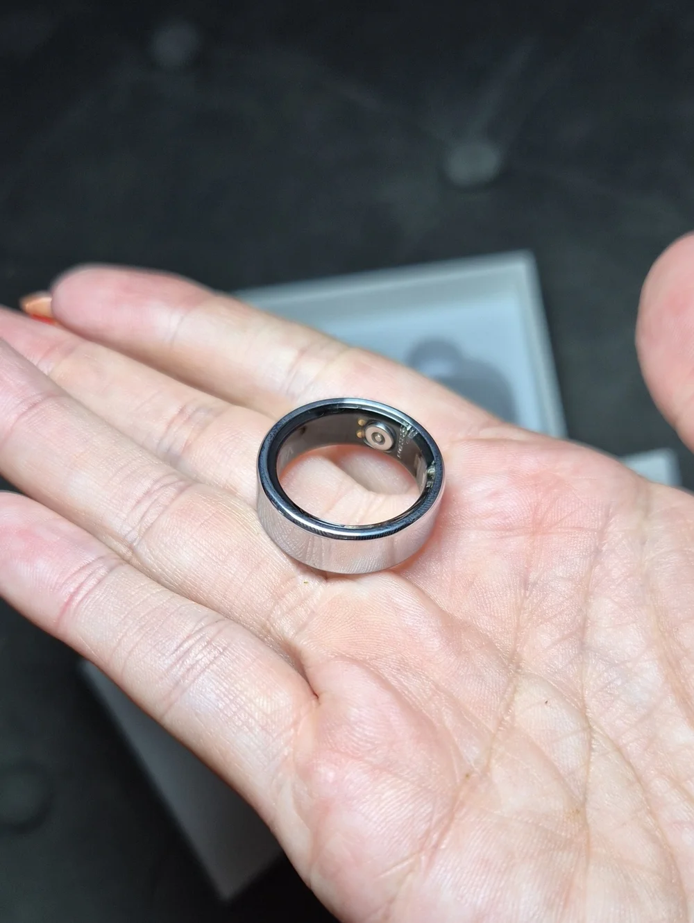 Smart Ring Sleep Tracker Size 9 (Silver) Unisex